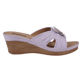 Women's Fiora Lilac Floral Wedge Sandals